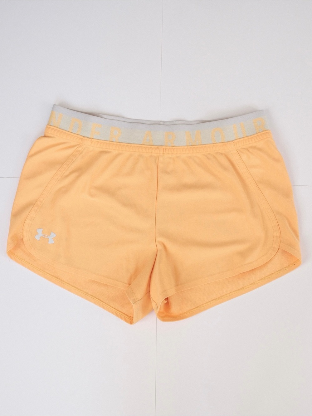 Under Armour Orange Heat Gear Women's Elastic Sport Shorts - Size S Small